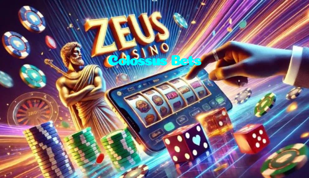 Colossus Bets casino presented on mobile device in Pakistan with slots and live games